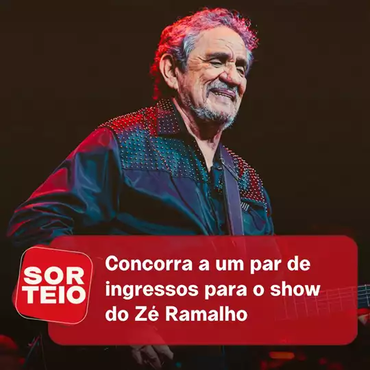 [SORTEIO] Concorra a um par de ingressos para o show do Zé Ramalho